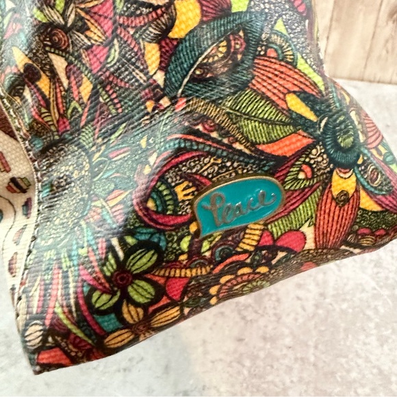 Sakroots Coated Canvas Boho Owl & Floral Shoulder Bag w/ Owl Charm - Picture 8 of 8